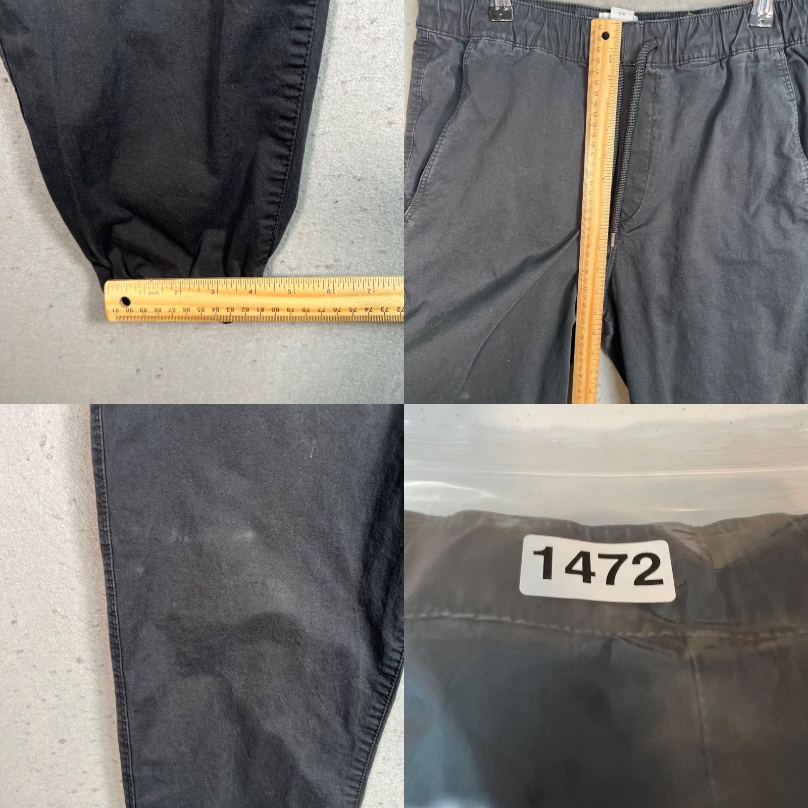 H&M H&M Mens Size Small Black Jogger Pants Regular Fit Elastic Waist Cuffs Size US 29 - 8 Thumbnail