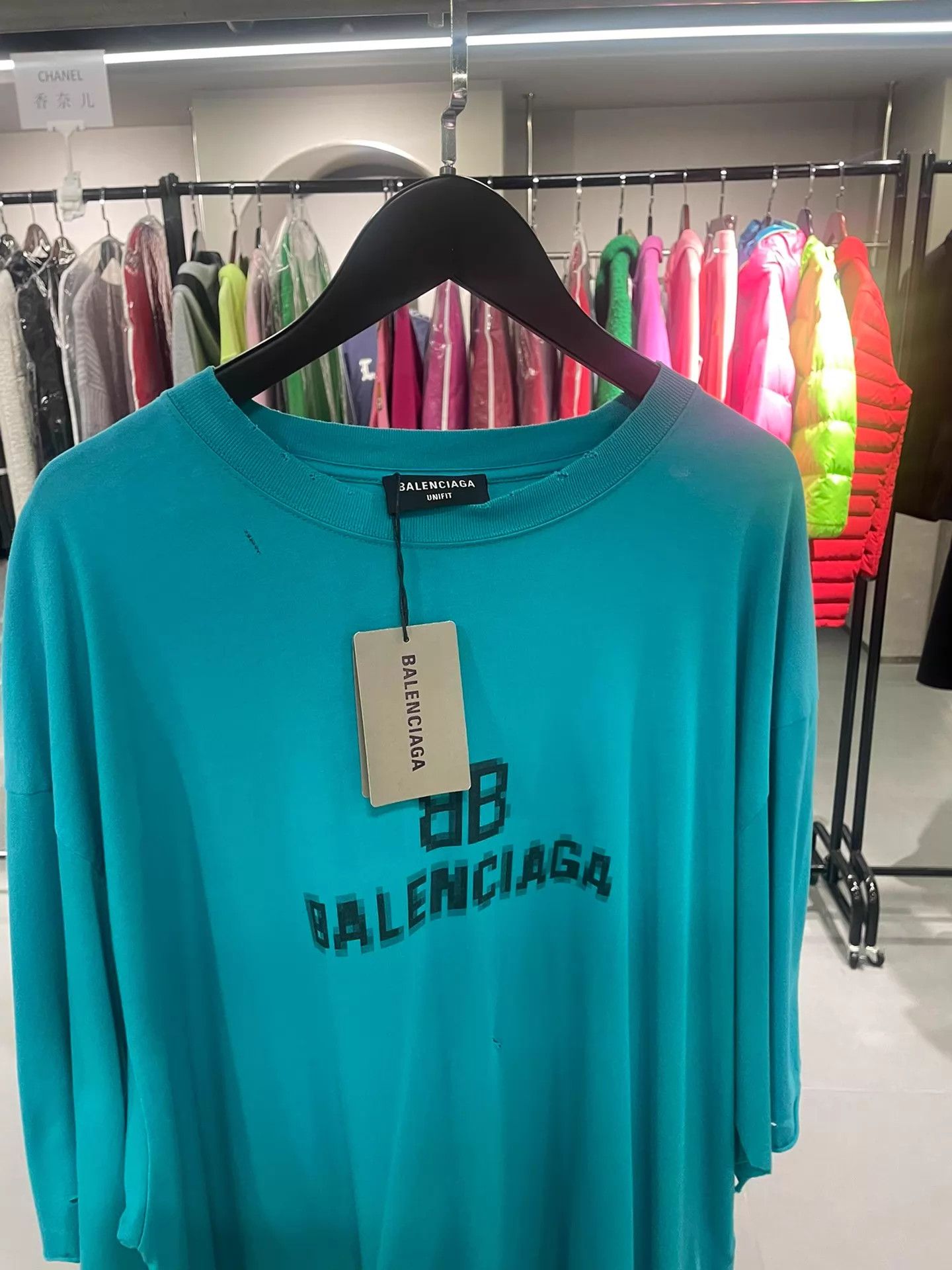 Balenciaga Balenciaga Blue BB Short Sleeve Tee S New Size US S / EU 44-46 / 1 - 2 Thumbnail