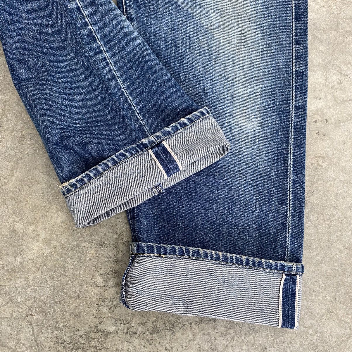 Levi's Vintage 90’s Levis 503B Big E Faded Blue Selvedge LVC Jeans Size US 30 / EU 46 - 2 Thumbnail