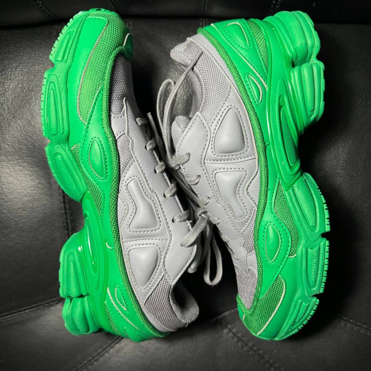 Adidas × Raf Simons Adidas Raf Simons ozweego Green Gray Size US 7.5 / EU 40-41 - 5 Thumbnail