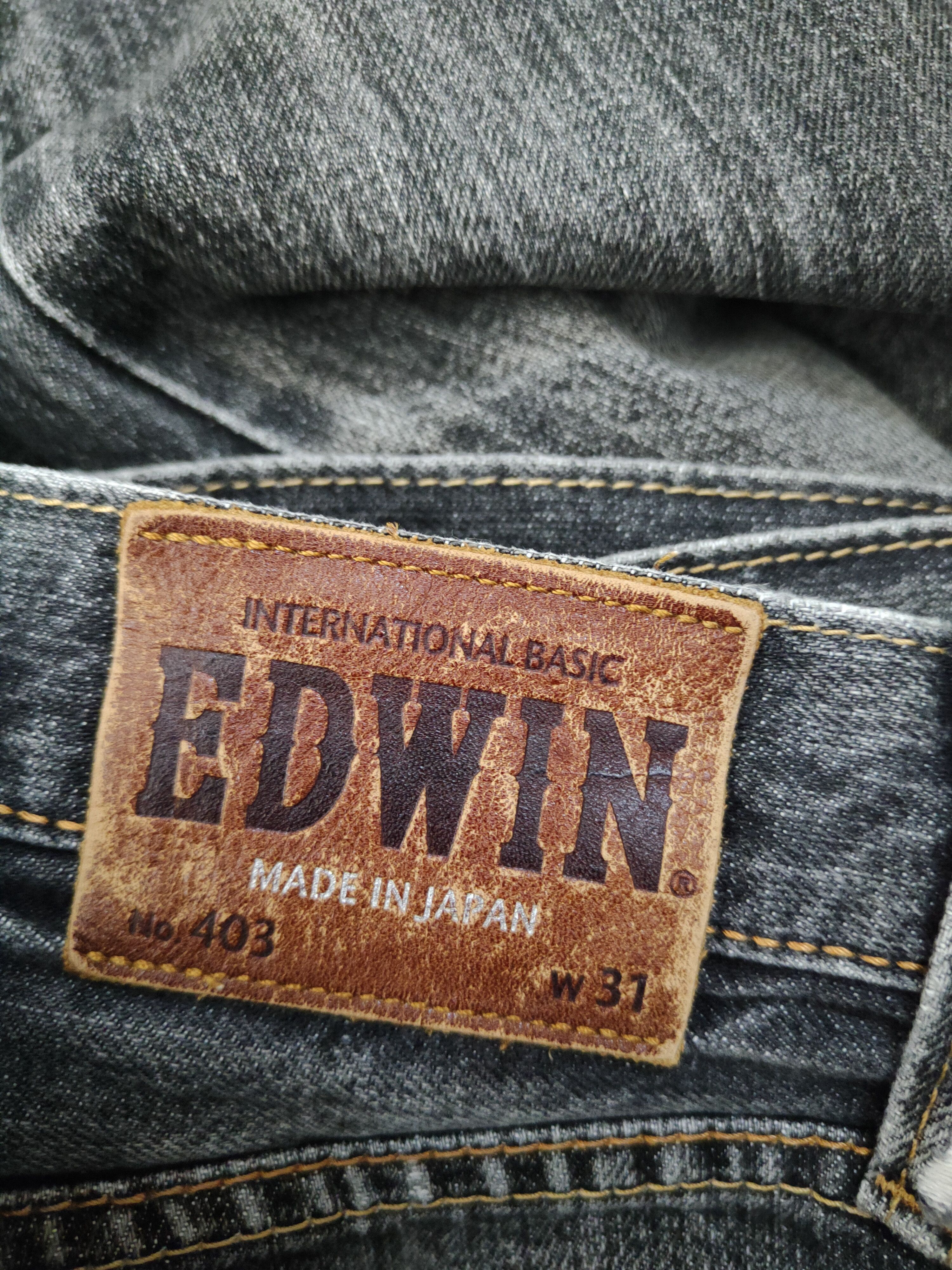 Edwin Edwin Black Distressed Ripped denim Jeans #W1385 Size US 32 / EU 48 - 13 Thumbnail