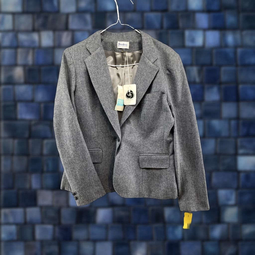 Pendleton VTG Peerless Of Boston Women’s Wool Blazer Career Jacket Gray Size 12 NEW - Business Jacket Mens Womens Girls Boys Size XL / US 12-14 / IT 48-50 - 1 Thumbnail