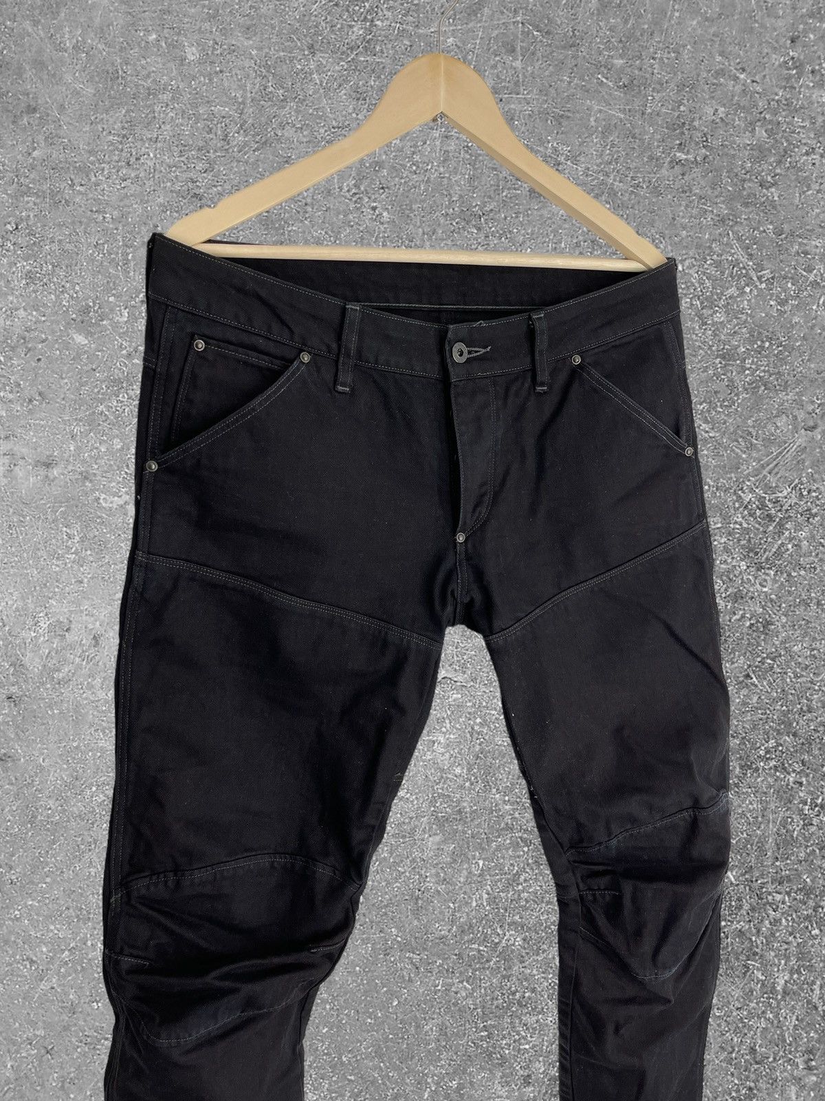 G-Star Waxed biker denim very rare Size US 33 - 3 Thumbnail