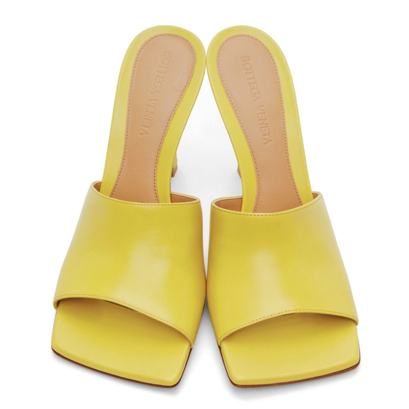 Bottega Veneta Stretch Square Toe Pear Leather Sandal Backless Heel Pump 37 Size US 7 / IT 37 - 5 Thumbnail