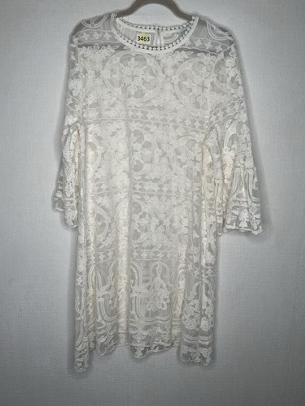 Other NWOT Sundance Silk Sheer Susannah Lace Overlay Midi Dress L Size L / US 10 / IT 46 - 10 Thumbnail