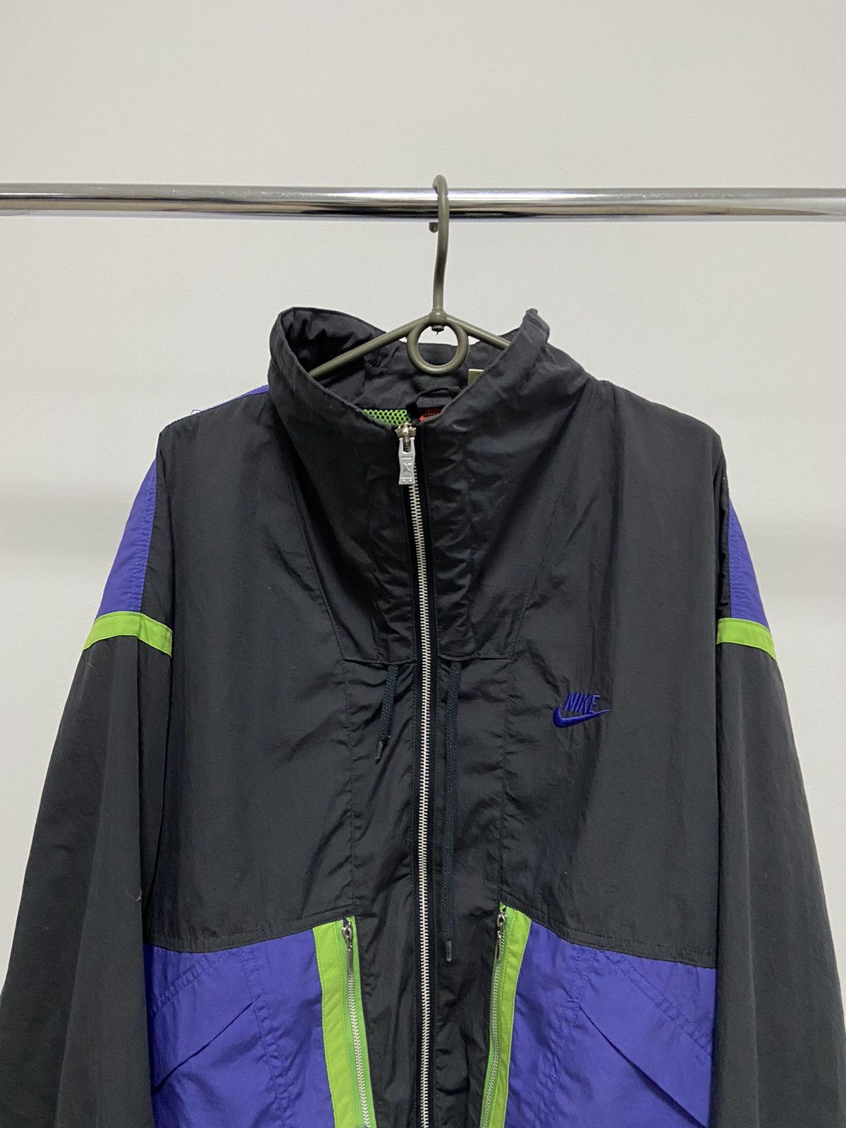 Nike × Vintage Nike Vintage Jacket Nylon Logo Big Print Logo Y2K Size US L / EU 52-54 / 3 - 5 Thumbnail