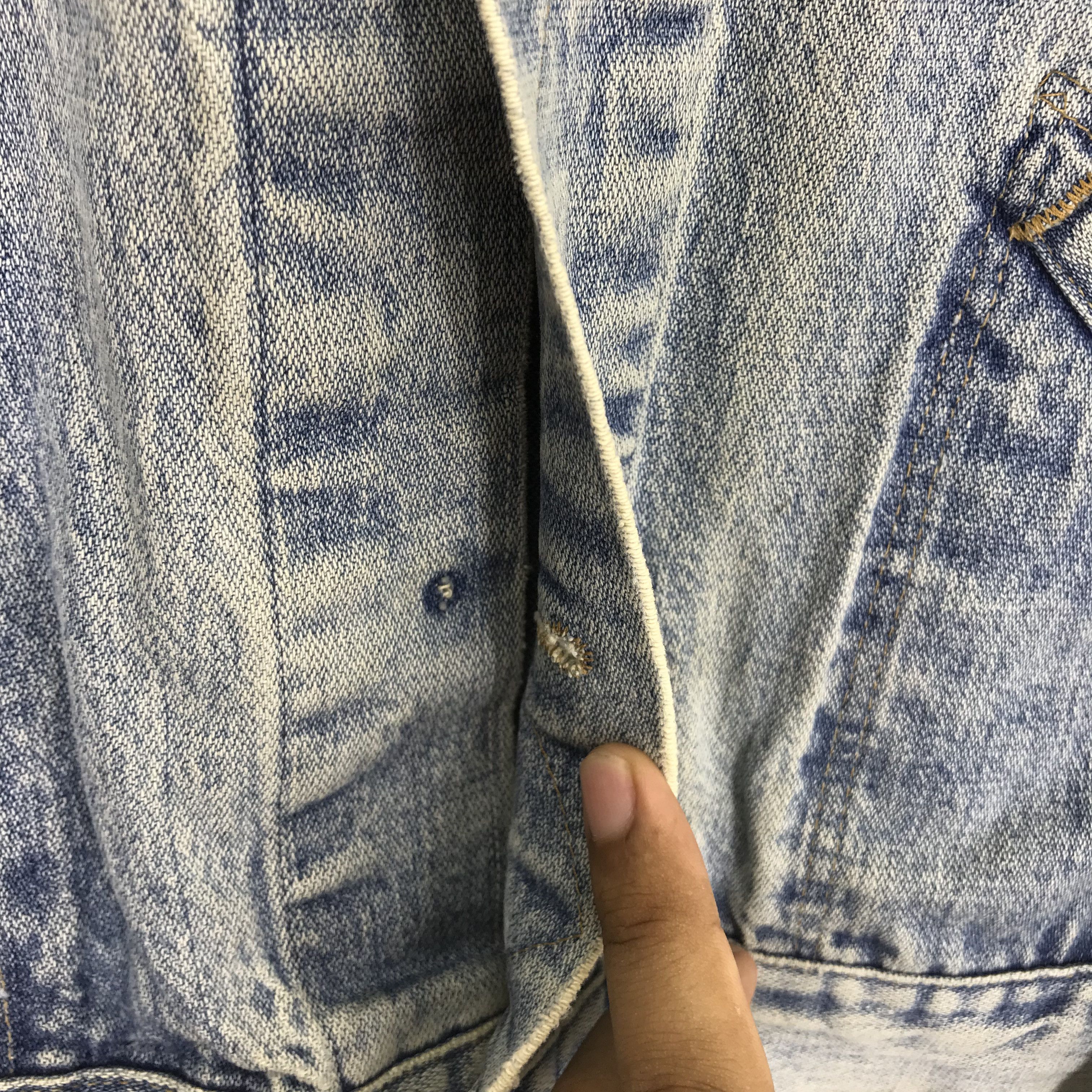 Vintage × Wrangler Vintage 90s Wrangler Stone Wash Denim Jeans Trucker Jacket Size US M / EU 48-50 / 2 - 7 Thumbnail