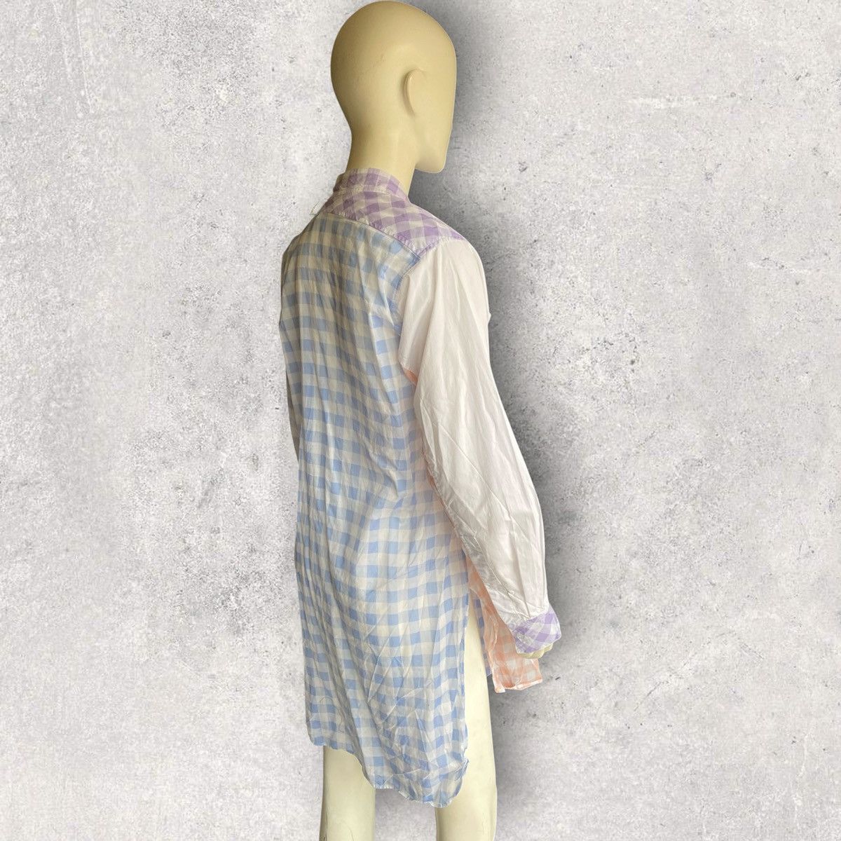 Loewe Loewe patchwork gingham button-down dress shirt Size S / US 4 / IT 40 - 7 Thumbnail