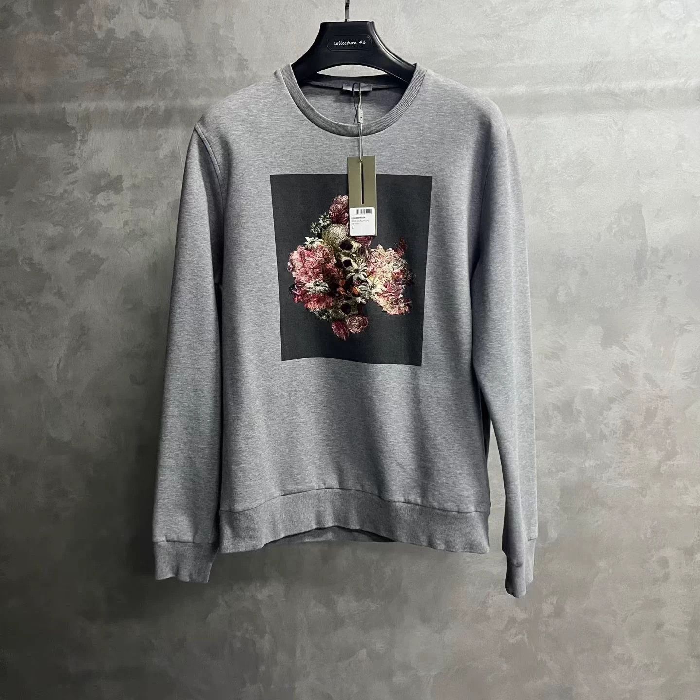 Dior Dior gray printed crewneck long-sleeve sweatshirt Size US L / EU 52-54 / 3 - 1 Thumbnail