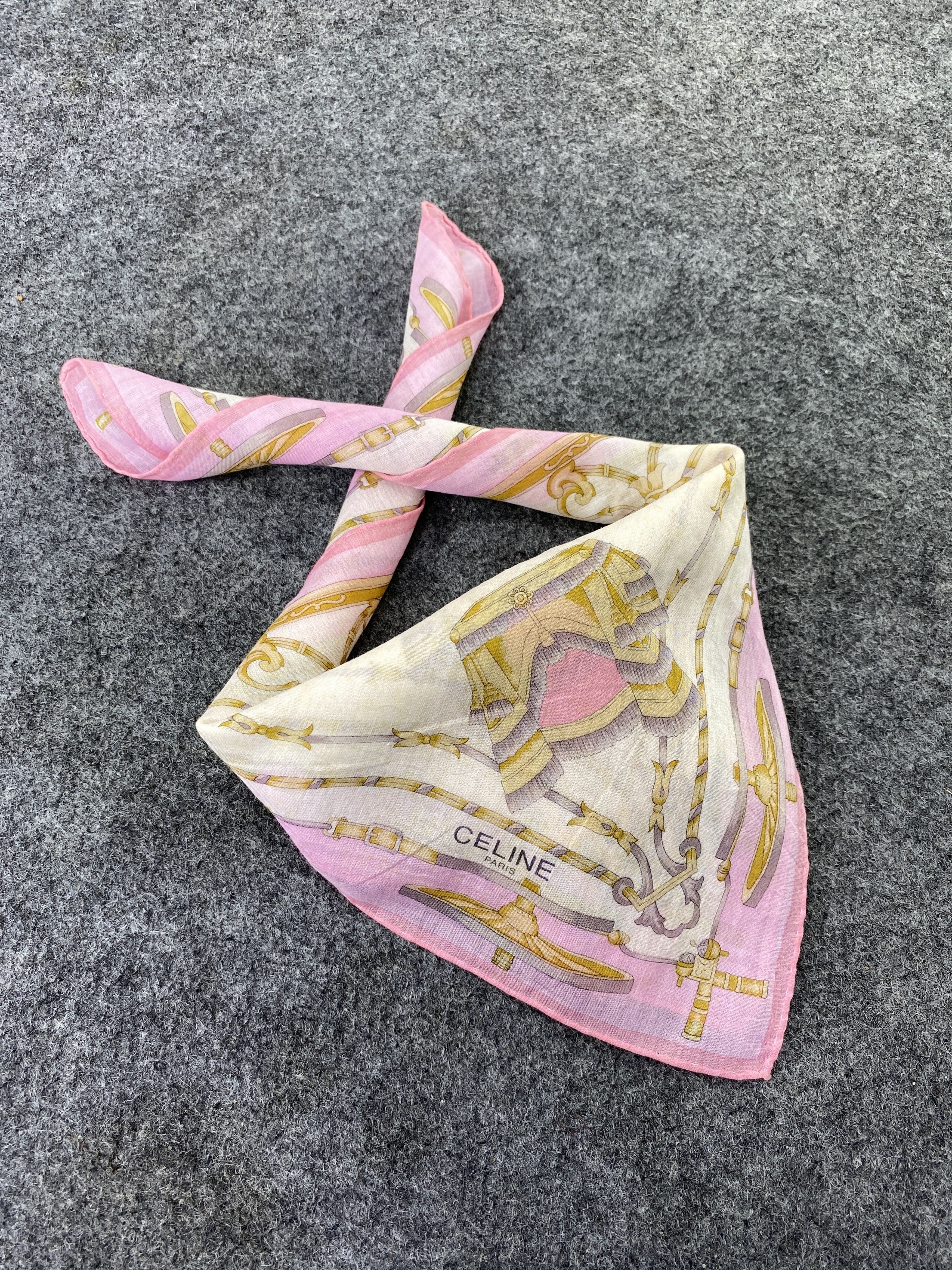 Celine × Vintage Celine handkerchief bandana neckerchief-B168 Size ONE SIZE - 1 Thumbnail