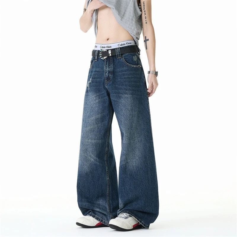 Vintage American Style Distressed Wide Leg Size US 33 - 4 Thumbnail