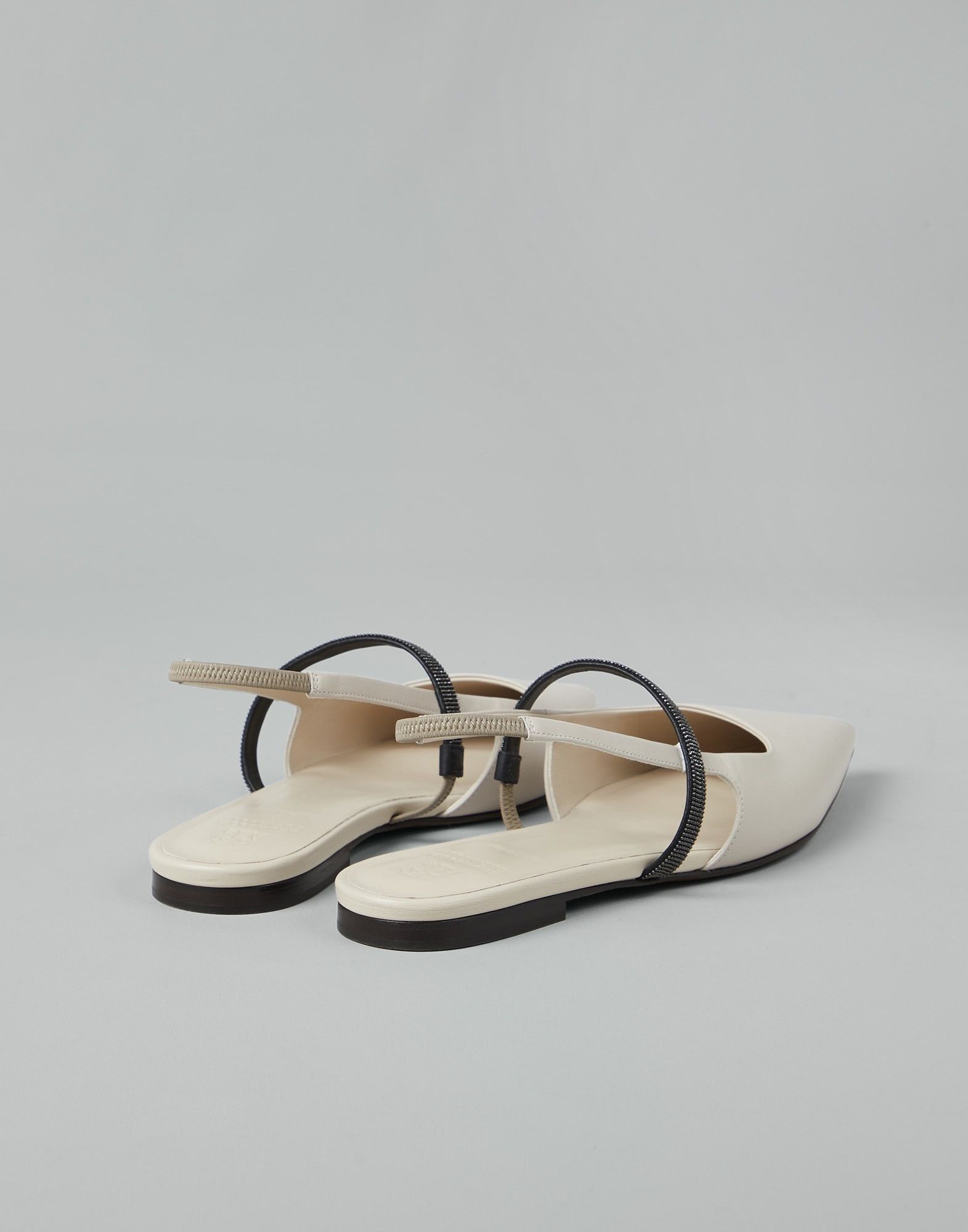 Brunello Cucinelli o1la1rc1a0325 Ballet Flats in White Size US 5 / IT 35 - 3 Thumbnail