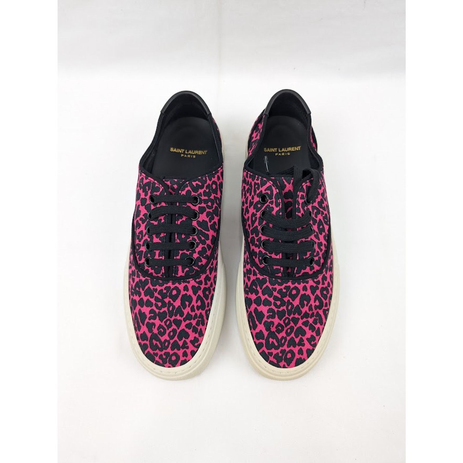 Saint Laurent Paris o1rshd1 Women's Venice Low Top SL Sneakers in Fuxia Nero 41 Size US 11 / IT 41 - 15 Thumbnail