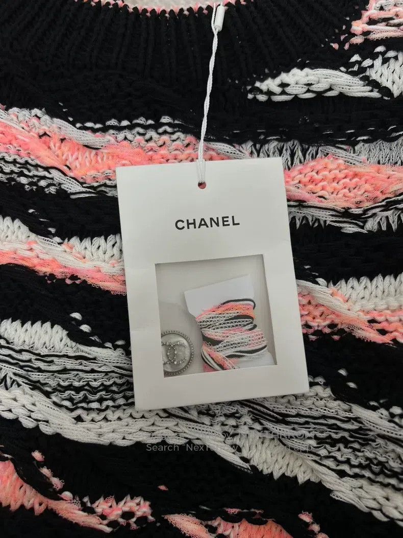Chanel Chanel Colour-blocked knitted cardigan coat Size XS / US 0-2 / IT 36-38 - 4 Thumbnail