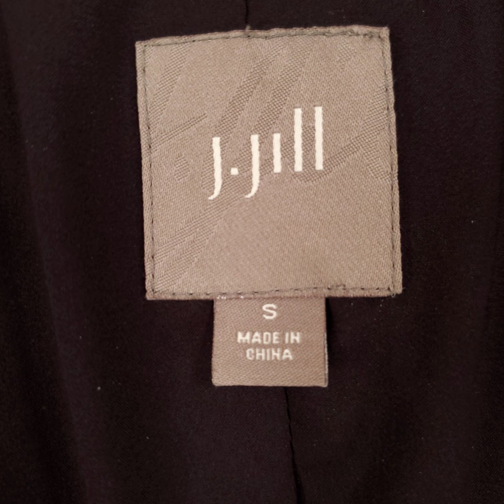 J. Jill J Jill Pea Coat Womens Small Wool Blend Wine Plum Purple Two Button Jacket Lined Size S / US 4 / IT 40 - 6 Thumbnail