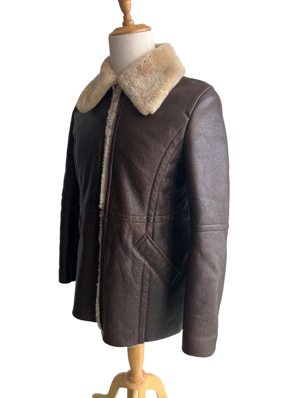 Comme des Garcons RARE Collection Zucca Sheepskin Shearling B-3 Long Jacket Size US M / EU 48-50 / 2 - 2 Thumbnail