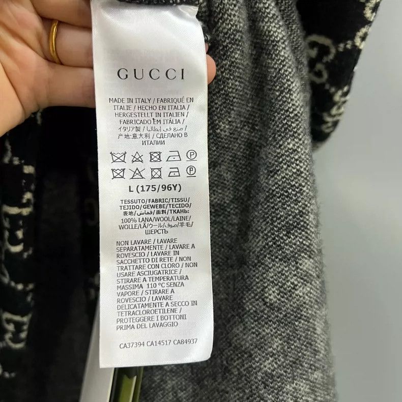 Gucci Gucci GG letter jacquard cloak cloak jacket 2505-Nextarrow Size L / US 10 / IT 46 - 4 Thumbnail