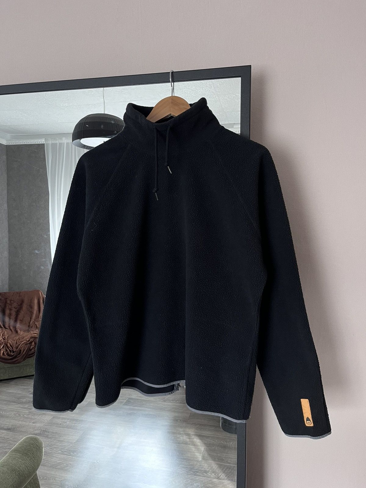 Nike Vintage Nike Deep Pile Fleece High Neck Black Women’s L Size L / US 10 / IT 46 - 1 Thumbnail