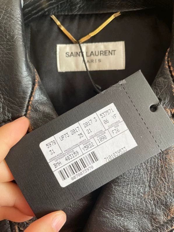 Saint Laurent Paris Saint Laurent Paris Tailored motorcycle leather jacket-2506 Size US S / EU 44-46 / 1 - 9 Thumbnail
