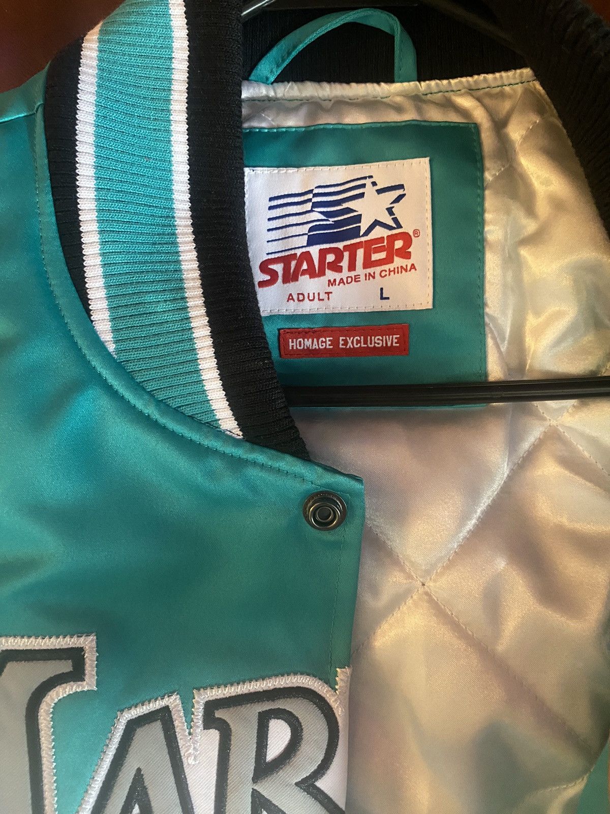Starter Teal Florida Marlins starter jacket Size US L / EU 52-54 / 3 - 2 Thumbnail