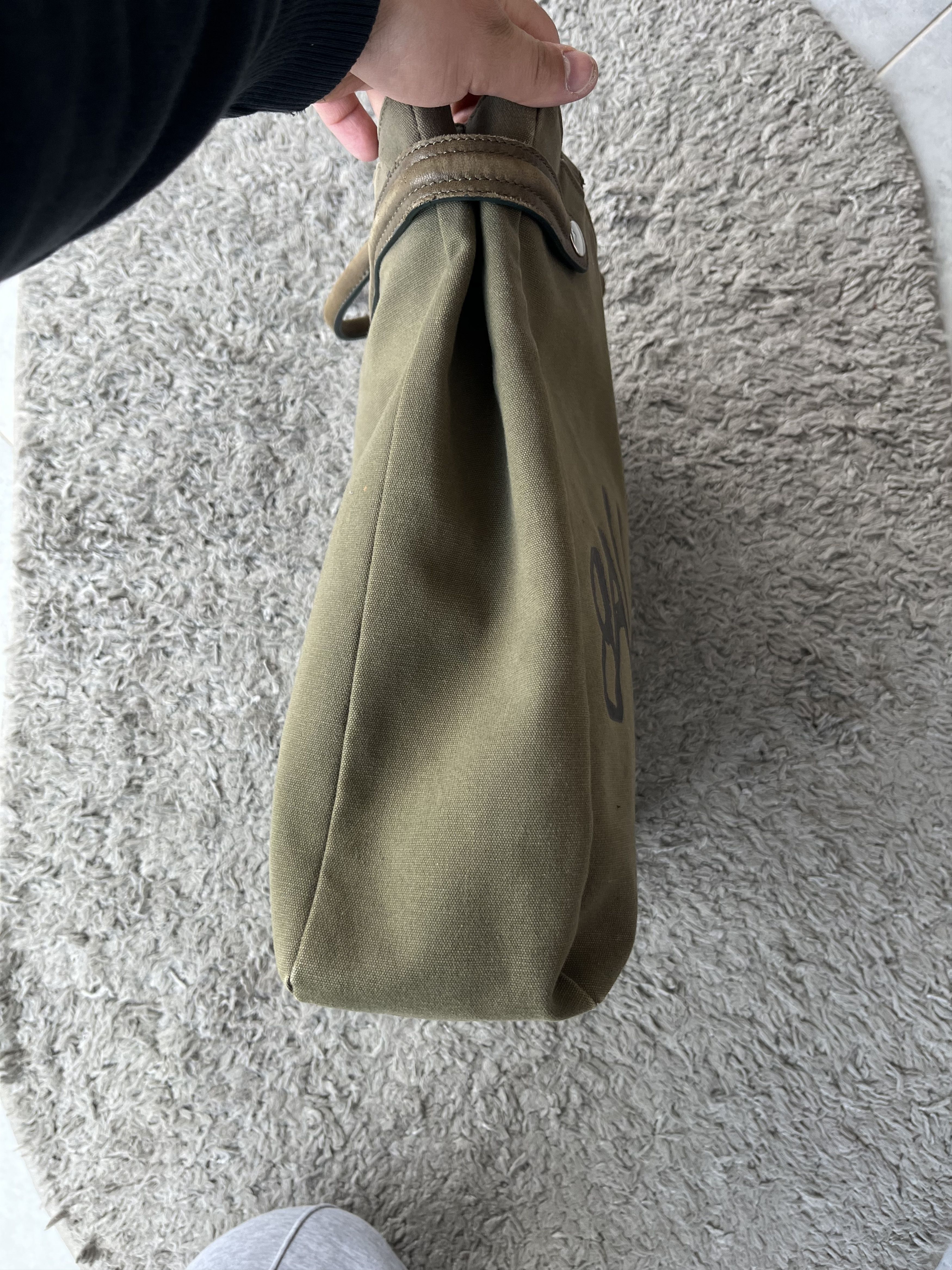 John Galliano GALLIANO Vintage Leather Handbags Big Logo Y2K Streetwear Size ONE SIZE - 5 Thumbnail