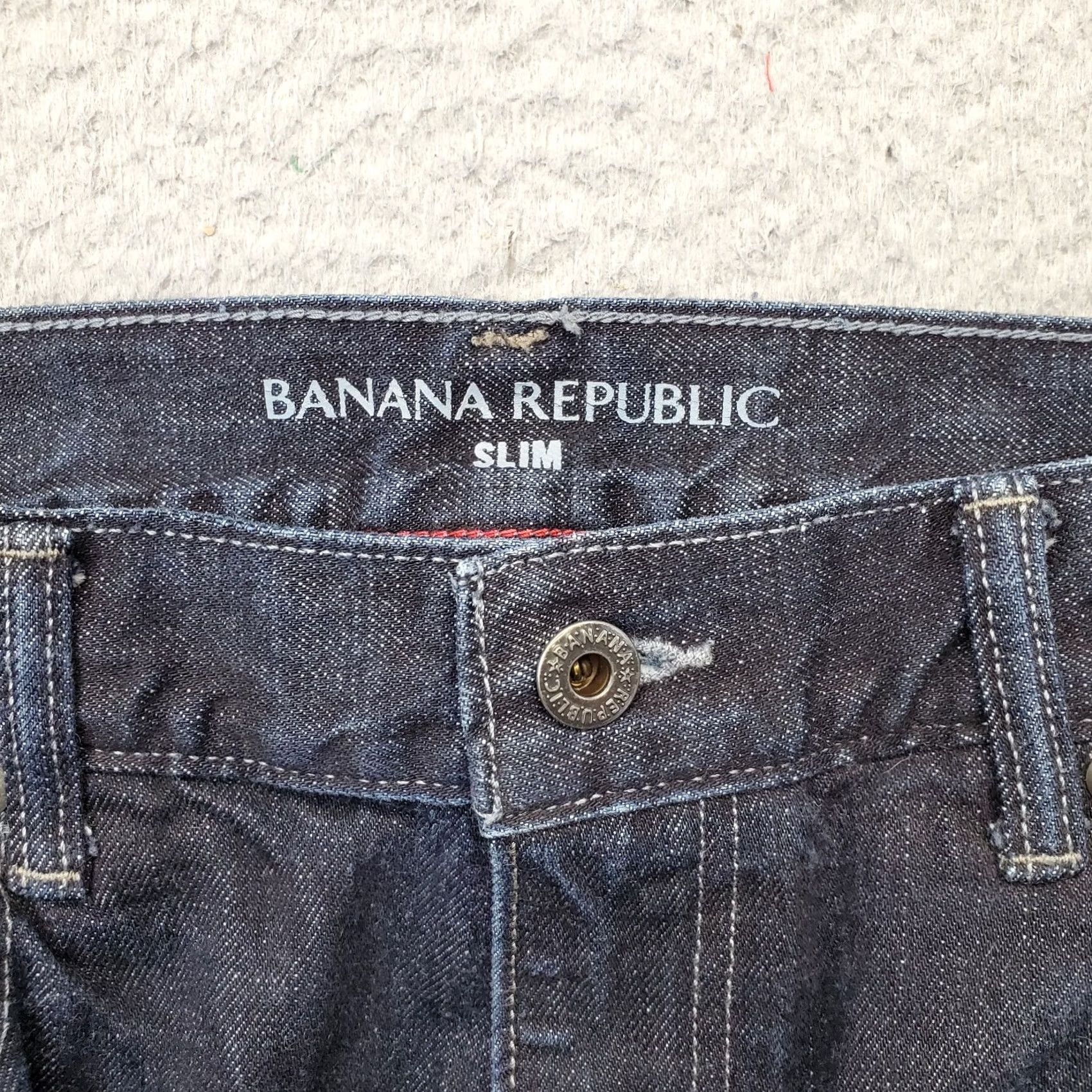 Banana Republic Banana Republic Jeans Mens 36x36 Blue Denim 5-Pocket Grunge Slim Straight Leg Jeans Mens Size 36 Blue Denim 5-Pocket Straight Leg Size US 36 / EU 52 - 7 Thumbnail