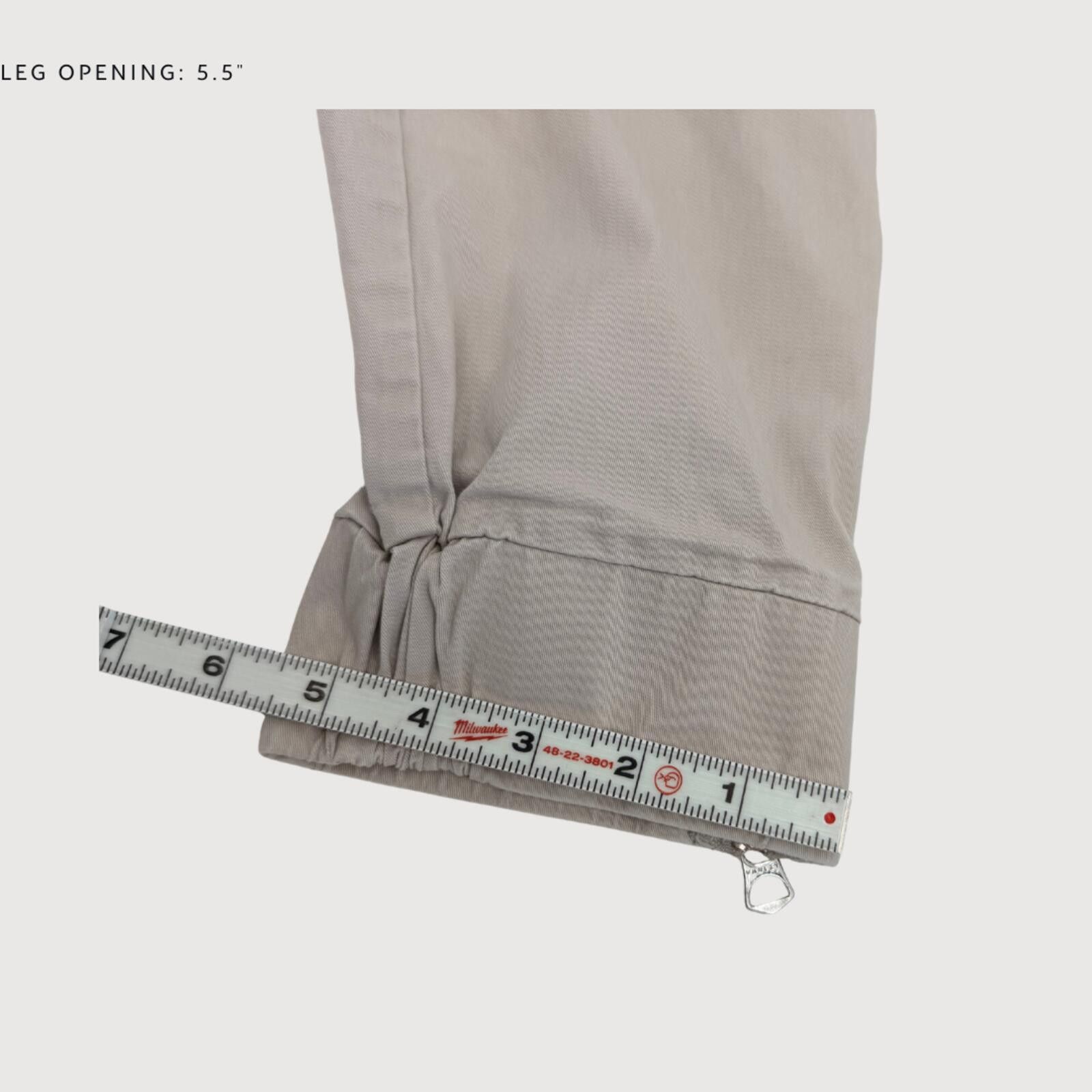 Salt Valley Varley Twill Ankle Zip Joggers Khaki Small Size 28" / US 6 / IT 42 - 9 Thumbnail