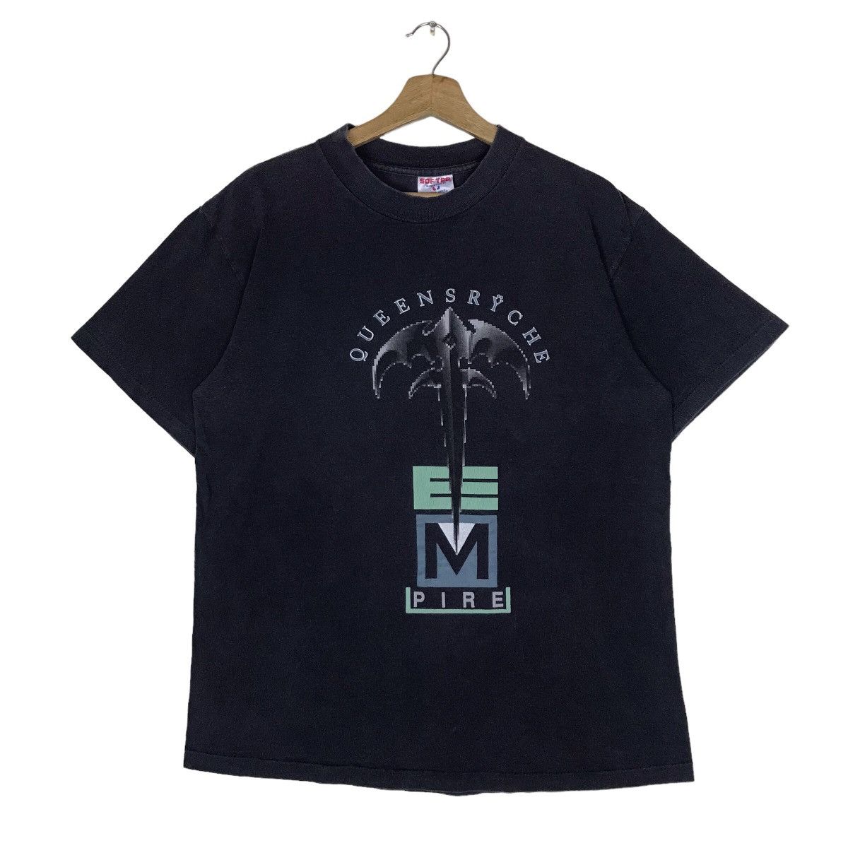 Vintage 90s Queensryche Heavy Metal Band Tee Shirt