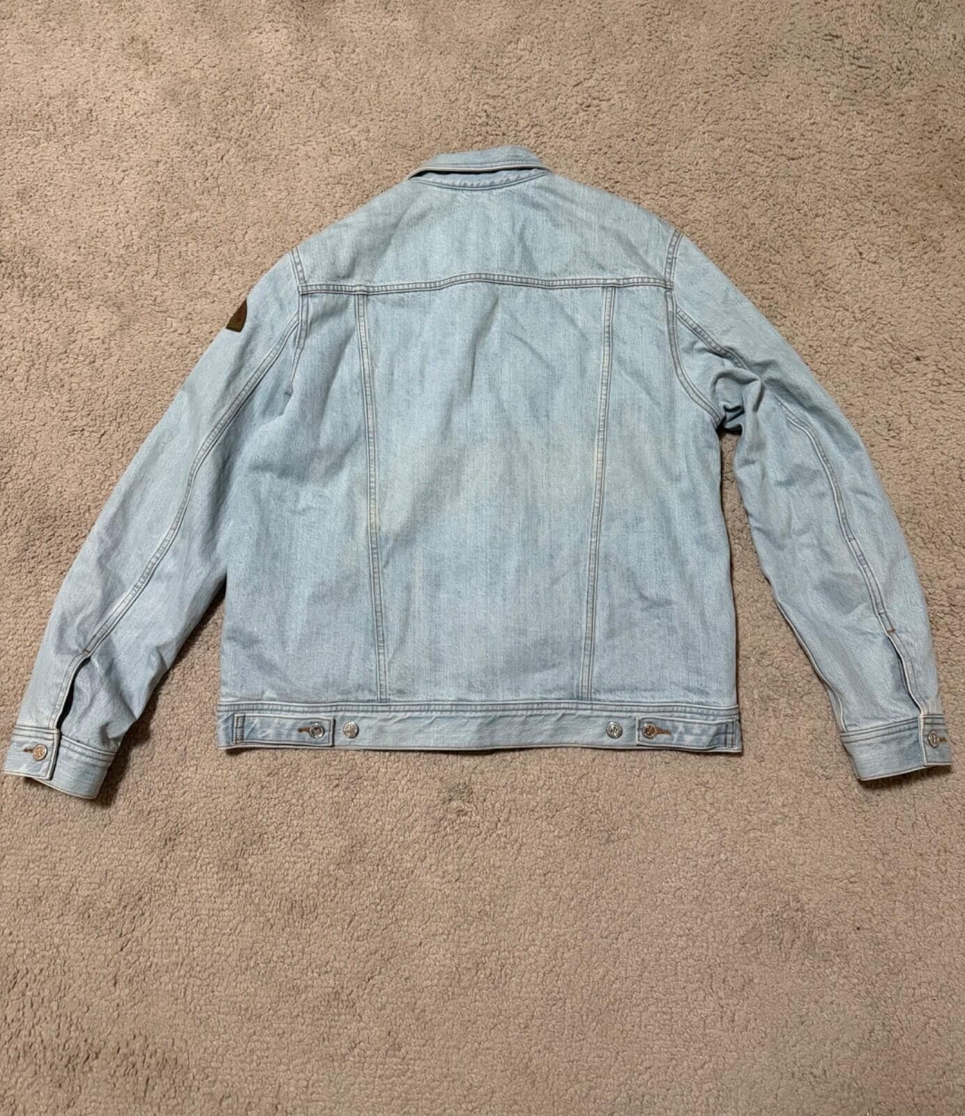 A.P.C. A.P.C. Light Wash Denim Jacket XXL Patch Trucker Jean Jacket Size US XXL / EU 58 / 5 - 9 Thumbnail