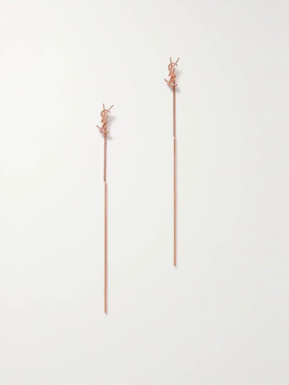 o1b1hav110824 Size: OS / Cassndre Threader Earring Rose Gold