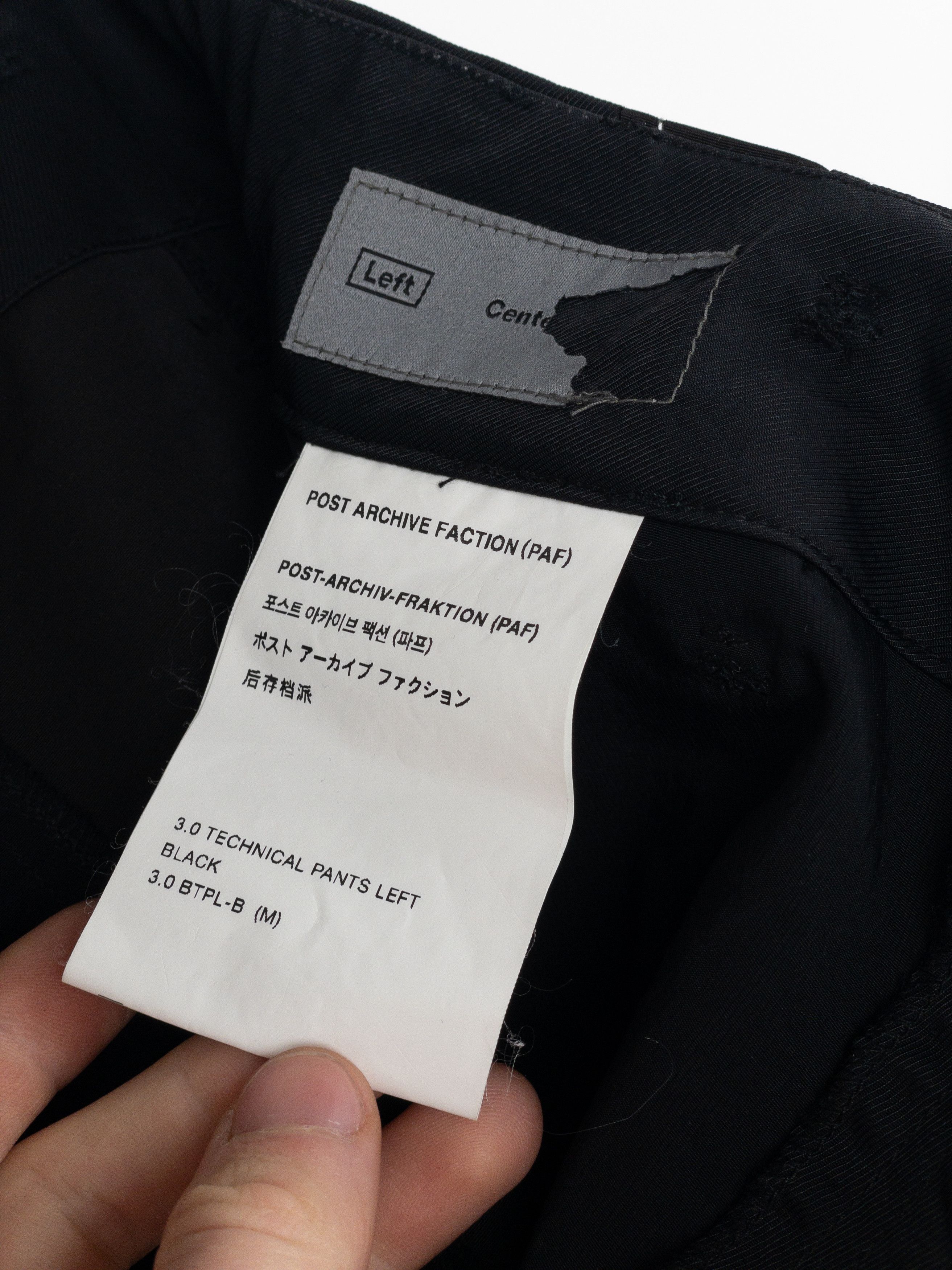 POST ARCHIVE FACTION (PAF) Post Archive Faction 3.0 Technical Pants Laft (Black) Size US 31 - 18 Thumbnail