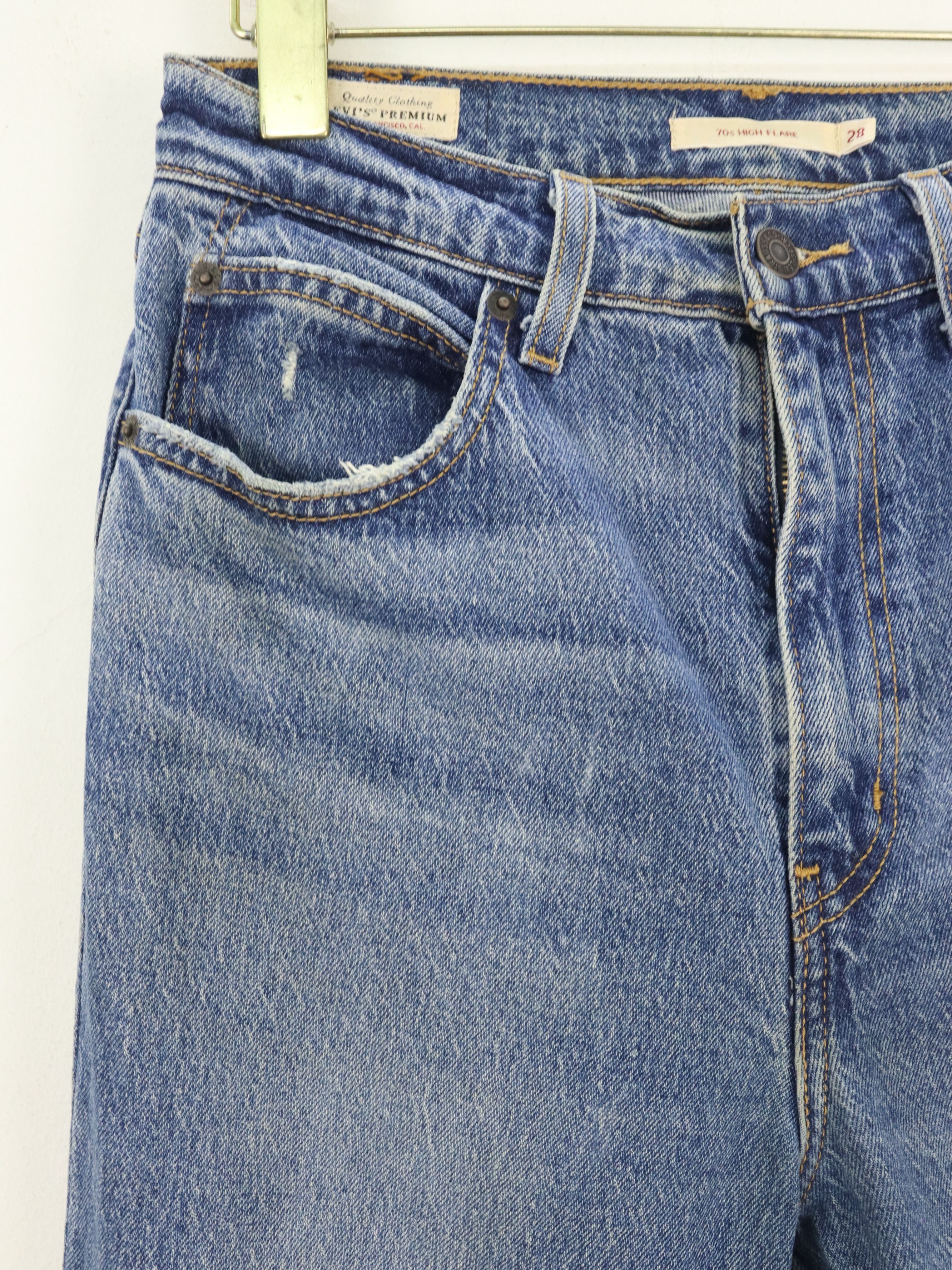 Levi's Levis Big E 70's High Flare Denim Jeans Size US 28 / EU 44 - 7 Thumbnail
