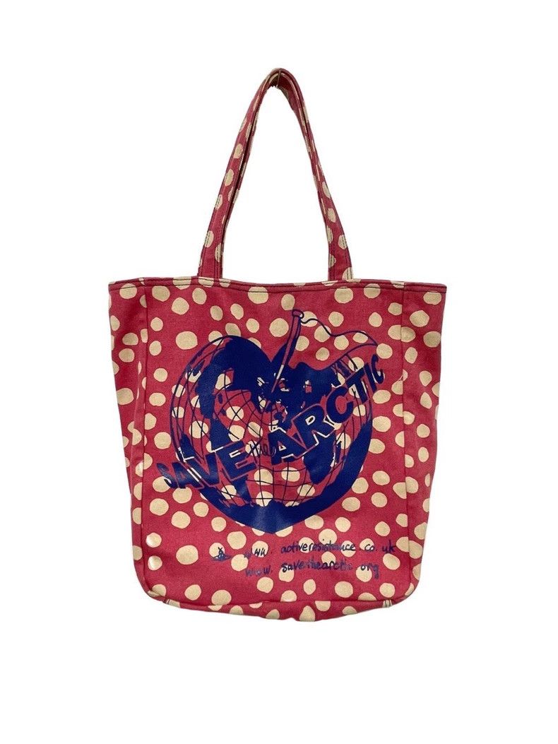 Vivienne Westwood Vivienne Westwood size os Pink canvas polka dot large capac Size ONE SIZE - 2 Thumbnail