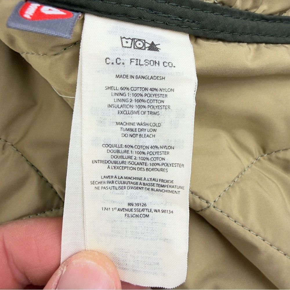 Filson CC Filson Co Men's Size XL Quilted Primalot Pack Jacket in Size US XL / EU 56 / 4 - 7 Thumbnail