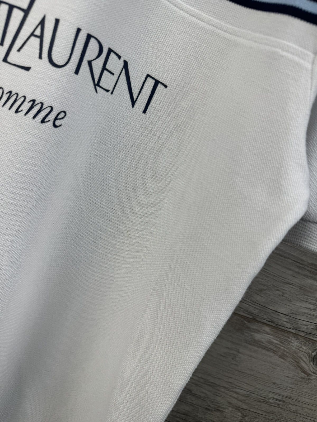 Yves Saint Laurent YSL POLO T-SHIRT RARE VINTAGE BIG LOGO YVES SAINT LAURENT Size US L / EU 52-54 / 3 - 8 Thumbnail