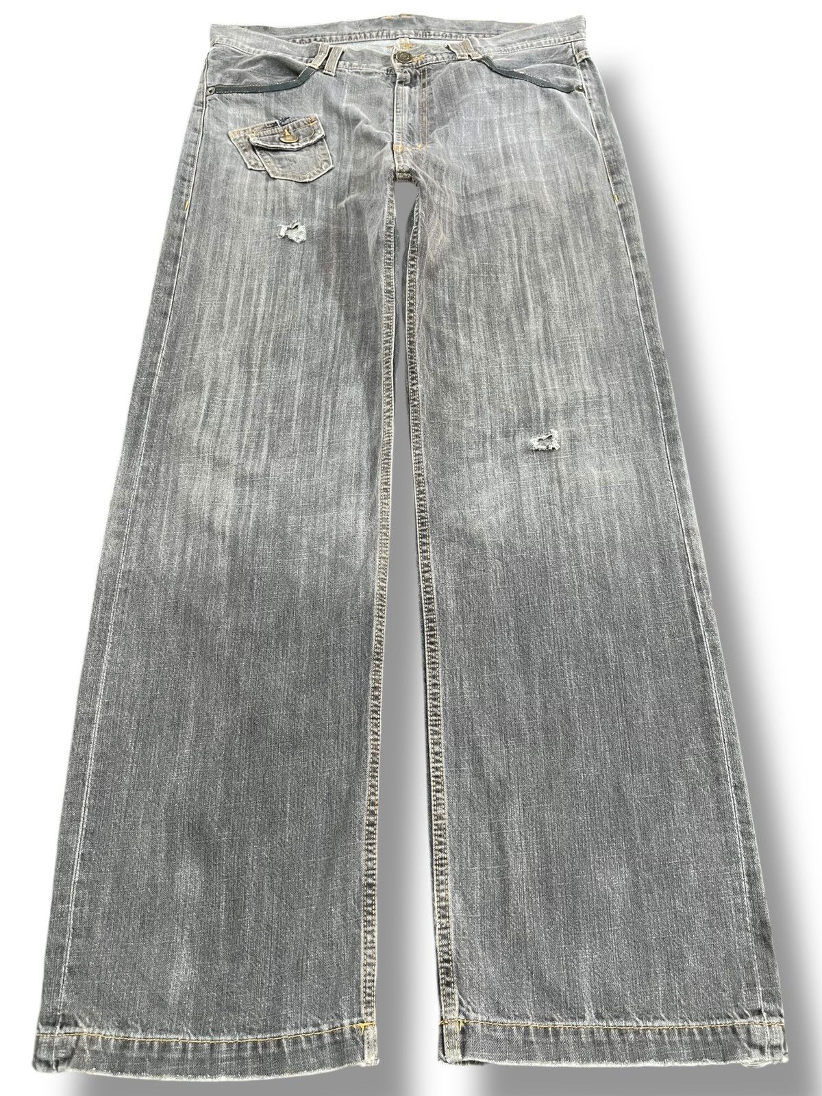 Beauty Beast Vintage Japanese Brand Black Baggy Denim Size US 36 / EU 52 - 1 Thumbnail