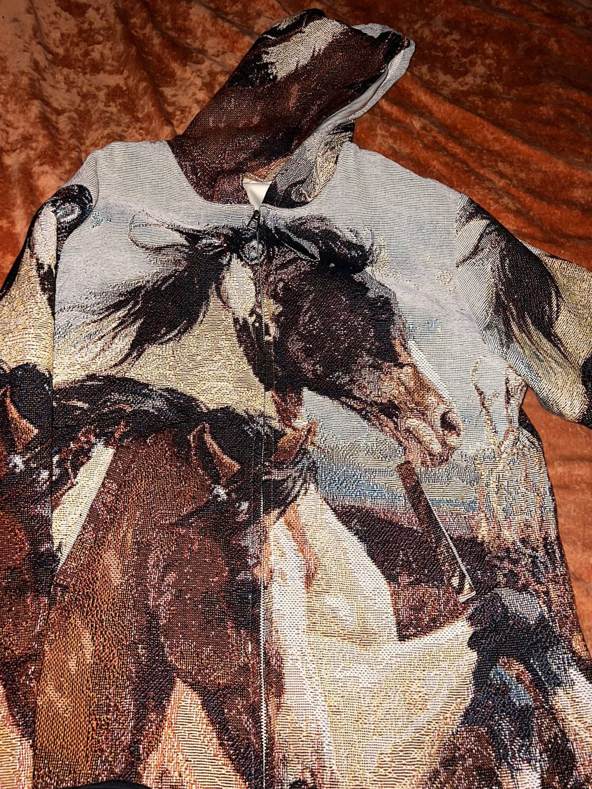 Retrovert fully embroidered horse jacket