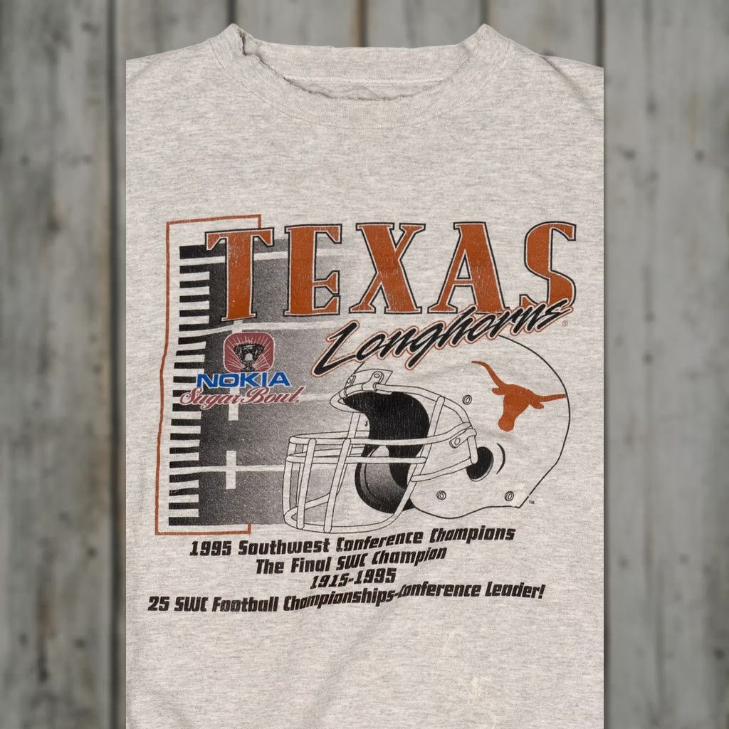 Jansport VINTAGE Texas Longhorns Sweatshirt XX-Large Gray 1995 Distressed Conference Champions Jansport Mens Ladies? Size US XXL / EU 58 / 5 - 1 Thumbnail