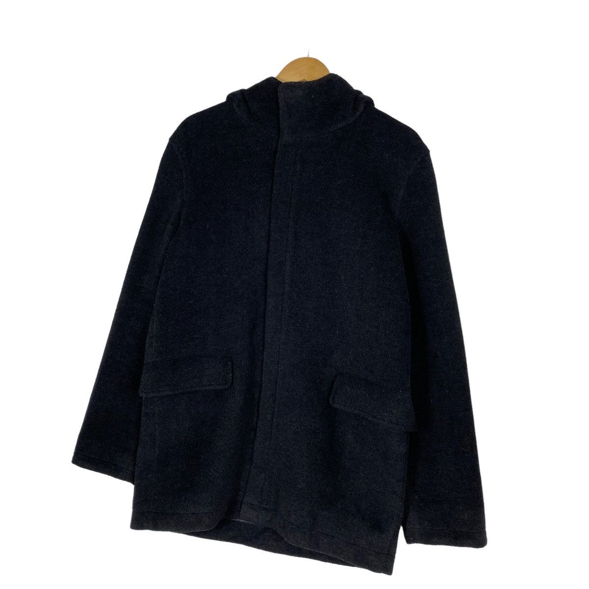 PPFM wool overcoat hoodie