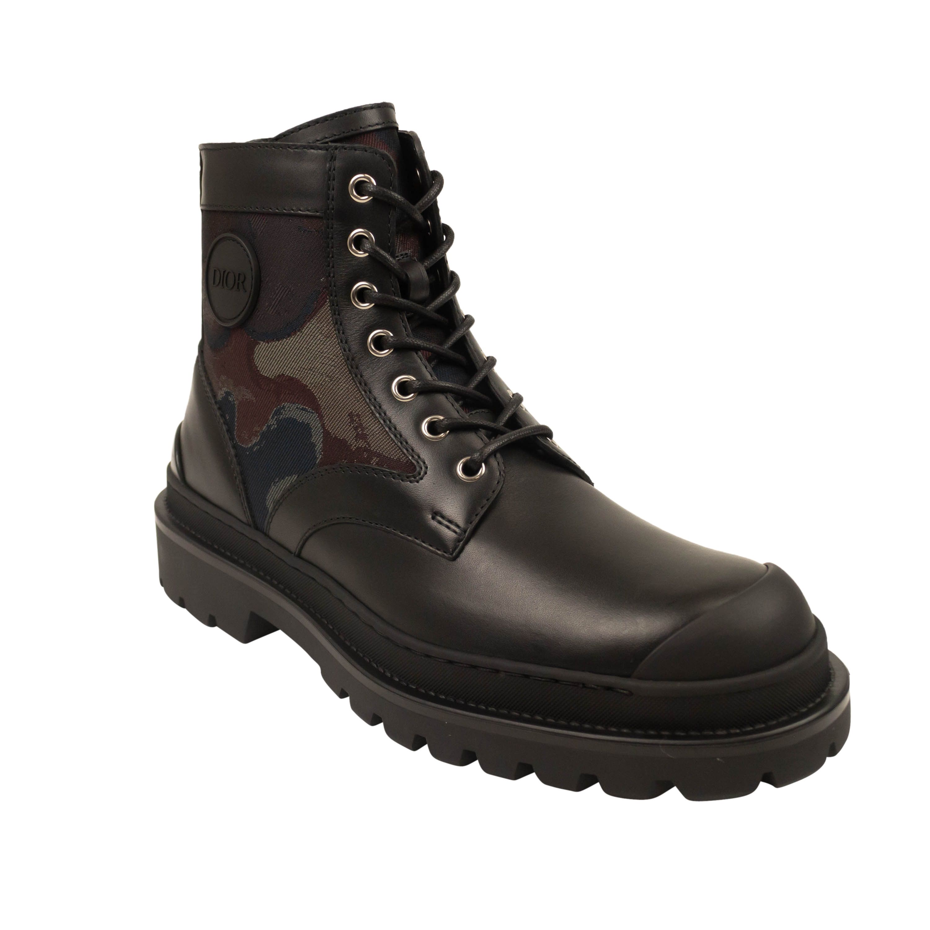 CHRISTIAN DIOR X SACAI Smooth Calfskin Rubber Mens Explorer