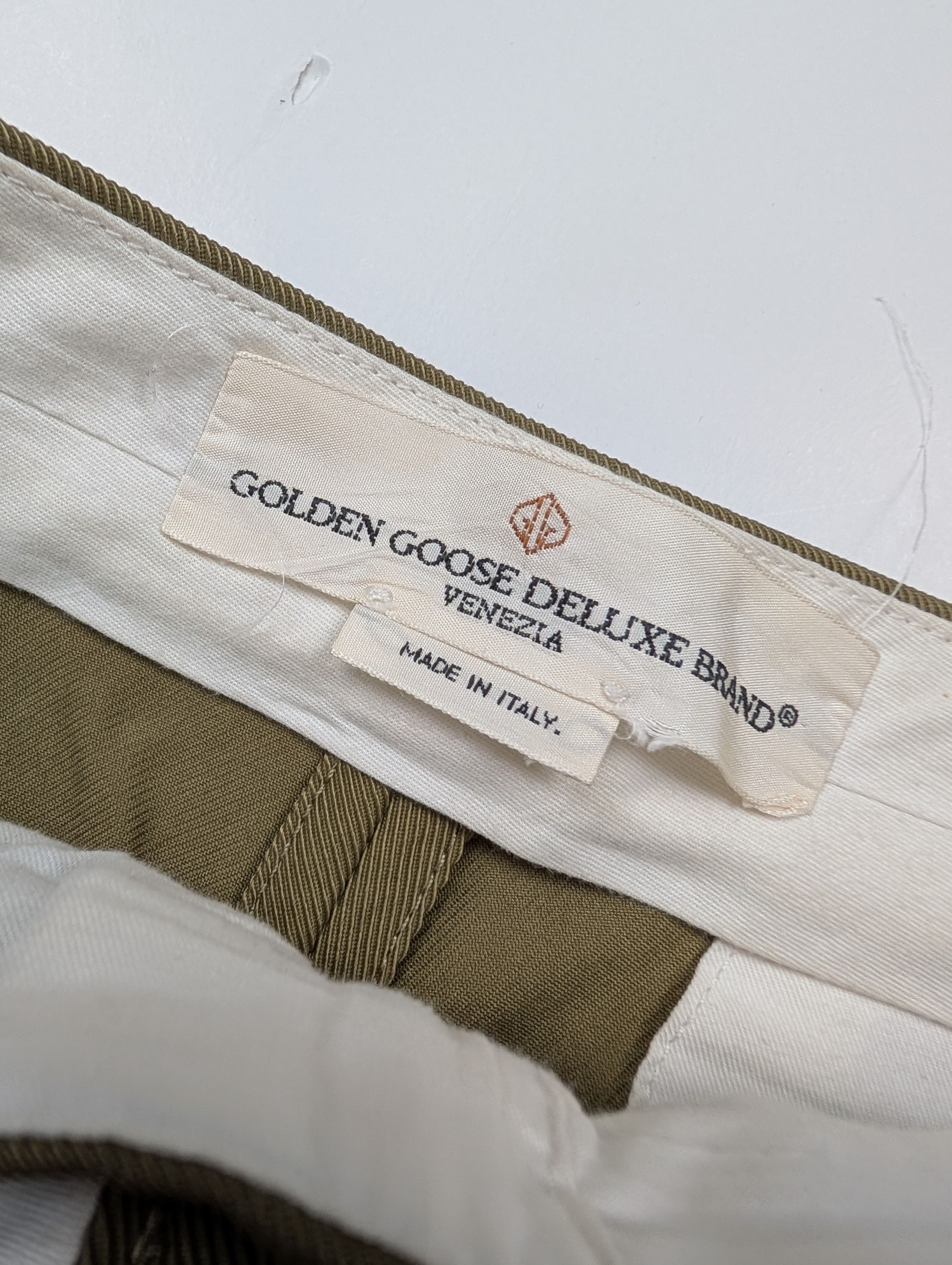Golden Goose Golden Goose Khaki Pleated Pants Size 26" / US 2 / IT 38 - 4 Thumbnail