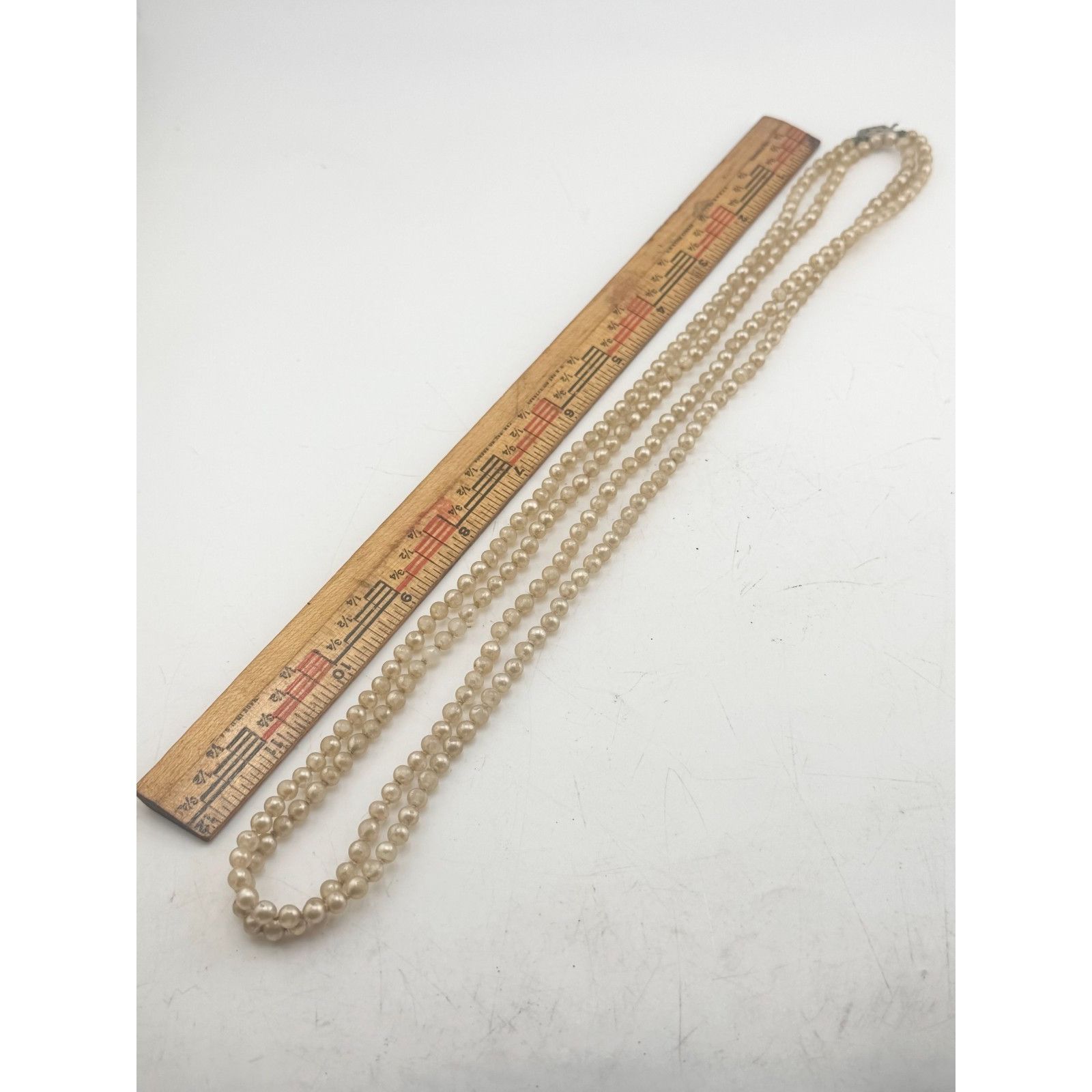 Vintage Vintage long faux pearl beaded necklace Size ONE SIZE - 4 Thumbnail