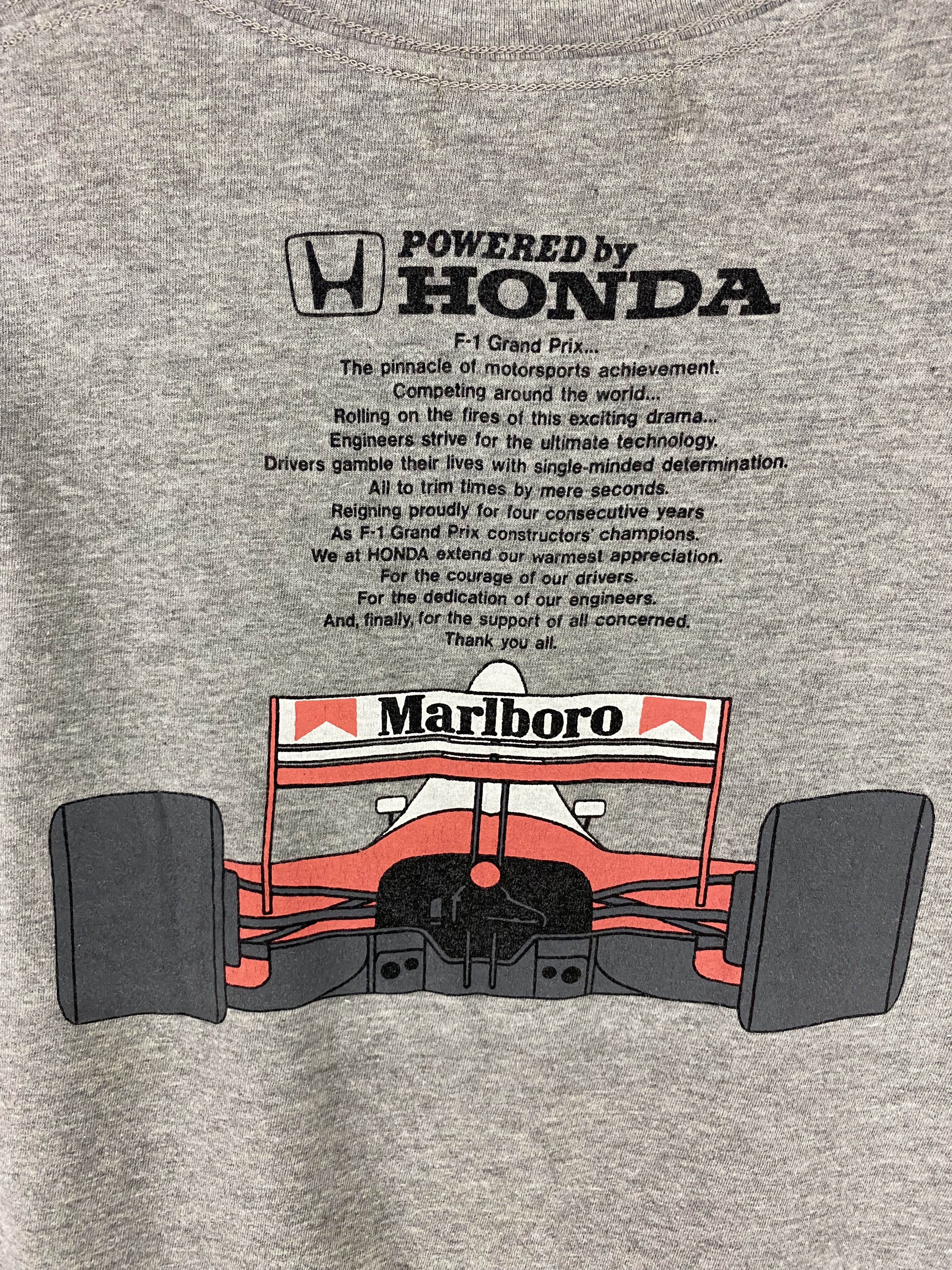 Formula 1 1990s Honda Marlboro Formula 1 grand prix racing team tshirt Size US M / EU 48-50 / 2 - 4 Thumbnail