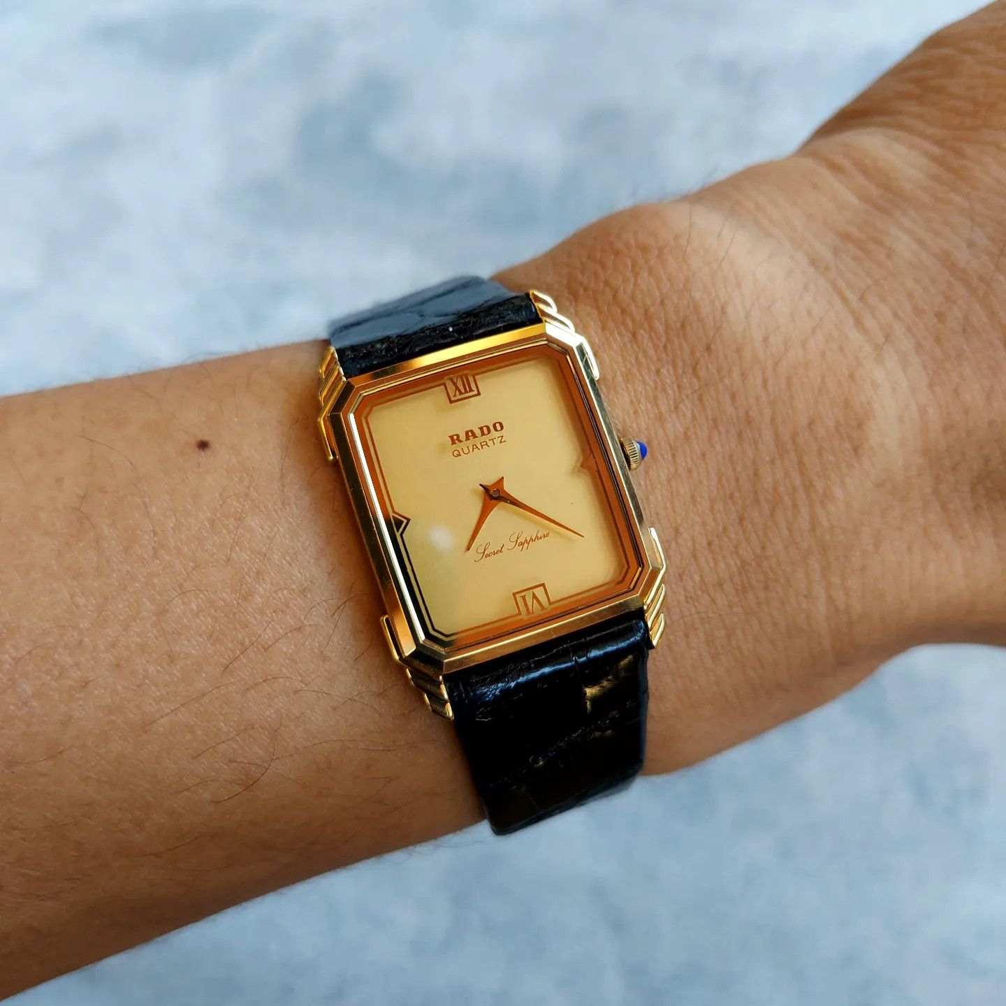 Vintage 💥 Vintage 80s Rado Secret Sapphire Octagon Size ONE SIZE - 1 Thumbnail