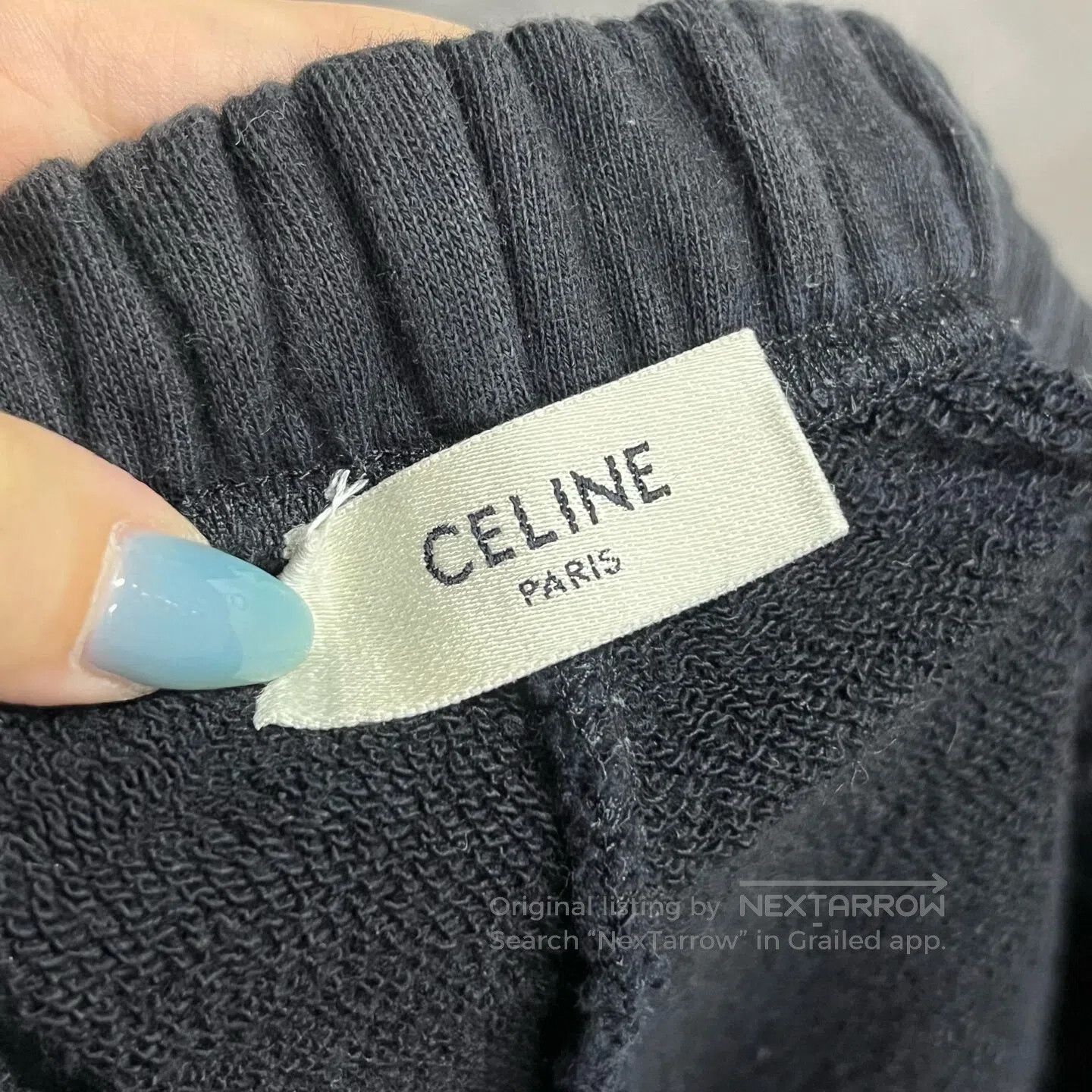 Celine CELINE size M Embroidered letter-printed drawstring-tying c Size 28" / US 6 / IT 42 - 3 Thumbnail