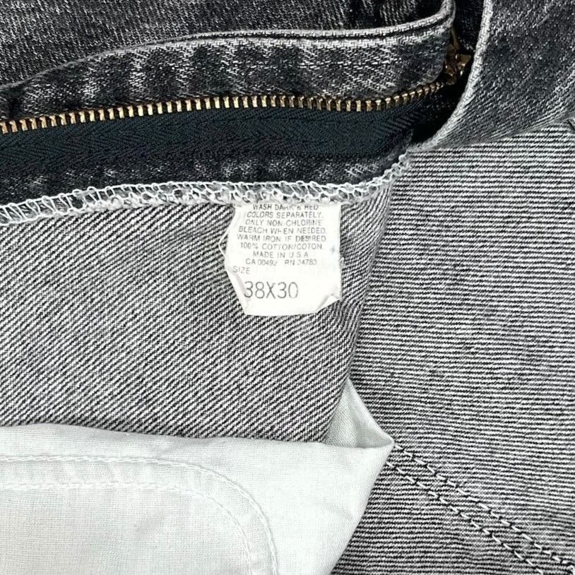 Lee Vintage 90s Riders Jeans 38x30 Straight Leg Grey Wash Size US 38 / EU 54 - 4 Thumbnail