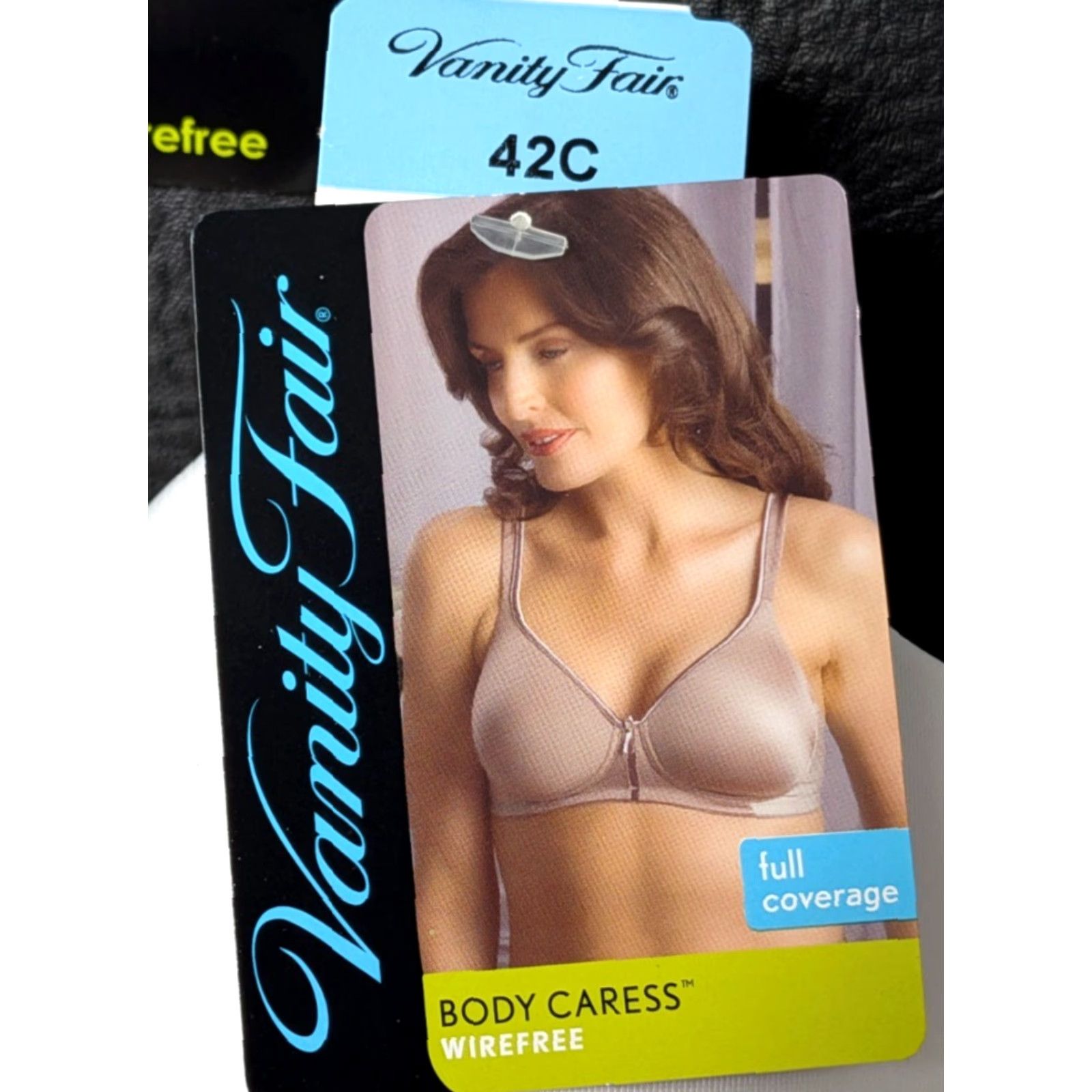Vintage VINTAGE Vanity Fair Body Caress Full Coverage Wirefree 42C 72335 Star White Bra Shirt Womens 42C White Bra Size ONE SIZE - 2 Thumbnail