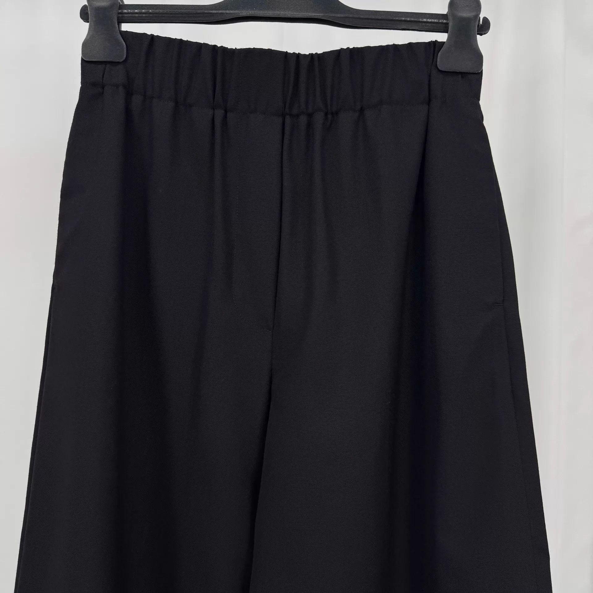 Loewe Loewe Black Wool Wide Leg Pants S Size 26" / US 2 / IT 38 - 3 Thumbnail