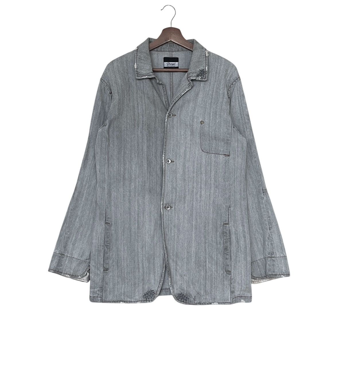 Japanese Brand × Vintage Vintage Brand Power to The People Chore Jacket 2000s Size US L / EU 52-54 / 3 - 1 Thumbnail