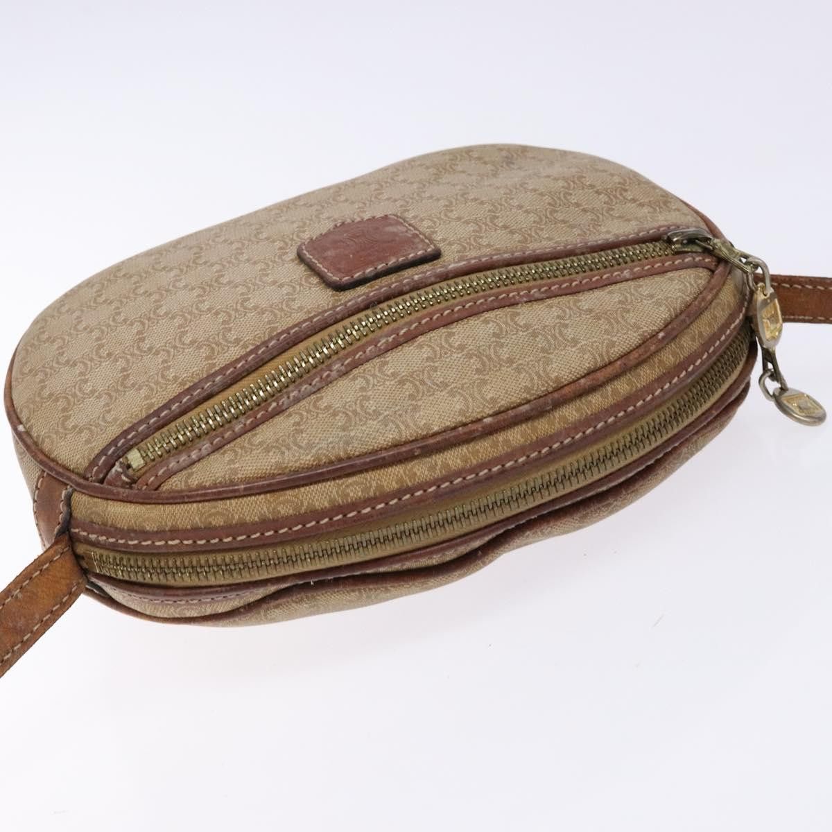 Celine CELINE Macadam Canvas Shoulder Bag Pvc Beige Gold Size ONE SIZE - 6 Thumbnail